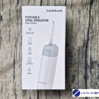 Máy Tăm Nước Không Dây LocknLock ENR116Mit- 170ML - 3 Chế Độ, 2 Đầu Tăm- Bảo Hành Chính Hãng