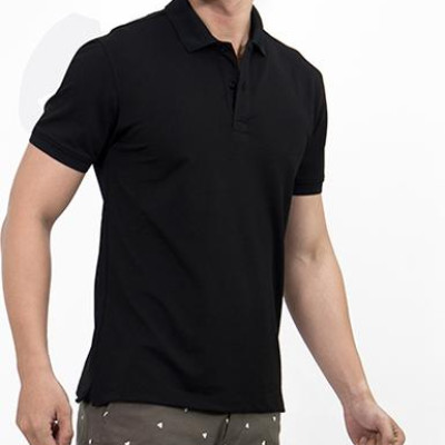 Áo Thun Polo Nam Trơn Novelty NATMMDMPSR200016N - Đen