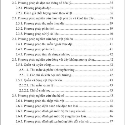 Quan Trắc Sinh Học Phục Vụ Quản Lý Môi Trường Nước - Nghiên cứu điển hình tỉnh Bến Tre