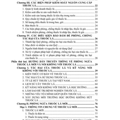 Sách Tài Liệu Tuyên Truyền Phòng Chống Tác Hại Của ThuốcLá, ThuốcLá Điện Tử Và Các Tệ Nạn Xã Hội Khác Trong Nhà Trường - V2528T