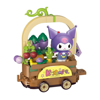 Đồ chơi - KEEPPLAY - 20834 Bộ đồ chơi xếp hình mô hình Kuromi đi hái trái cây ở vườn (KT 10.5x10.5x6.5cm)