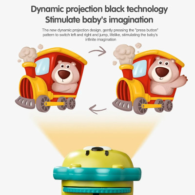 Mô hình Đèn chiếu khủng long, Đồ chơi đèn chiếu động vật DM401W - DUMOON