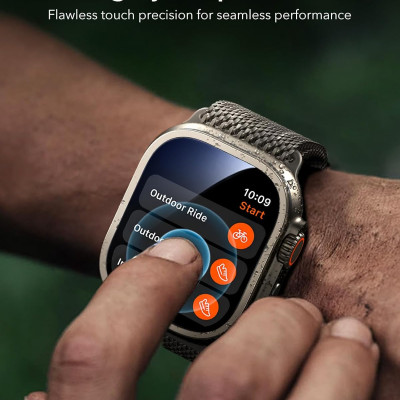 Kính Cường Lực Viền Kim Loại cho Apple Watch Ultra 3 49mm ESR Armorite Screen Protector – Hàng Chính Hãng 