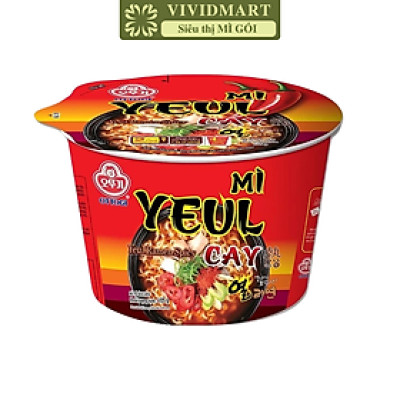 OTTOGI - Mì tô Ottogi hương vị Yeul cay, Ottogi mì tô Yeul cay Ottogi, Mì Yeul cay Ottogi Hàn Quốc (105g/tô)