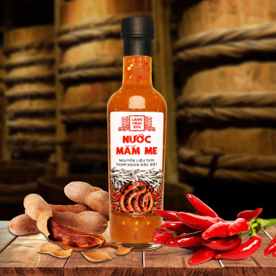 Đặc Sản Phan Thiết - Combo 4 Chai Nước Chấm Pha Sẵn (Mắm Nêm, Nước Mắm Chua Ngọt, Nước Mắm Gừng, Nước Mắm Me) Làng Chài Xưa Nguyên Liệu Tươi