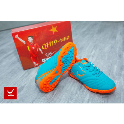 Giày Đá Bóng Wika QH19-NEO Chính Hãng, Giày Đá Banh Sân Cỏ Nhân Tạo Khâu Full Đế Bảo Hành 3 Tháng