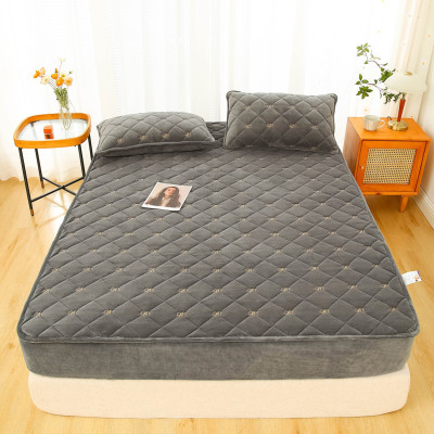 Thảm nỉ bọc đệm LYG thêu họa tiết siêu êm ái tặng kèm 2 vỏ gối cùng màu