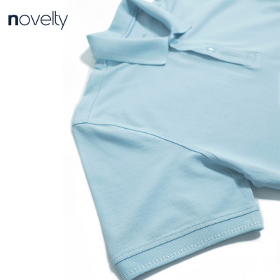 Áo thun nam Polo NOVELTY trơn màu cổ bo 210129N