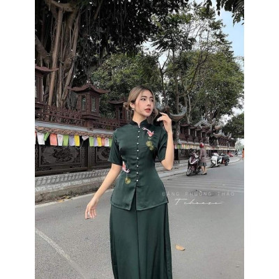 ĐỒ LAM ĐI CHÙA  Tàu Phi Lụa