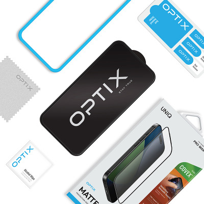 Kính Cường Lực Cho iPhone 17 Series UNIQ OPTIX COVEX MATTE Nhám Chống Bám Vân Tay Không Bám Bẩn Thích Hợp Cho Game Thủ Hàng Chính Hãng