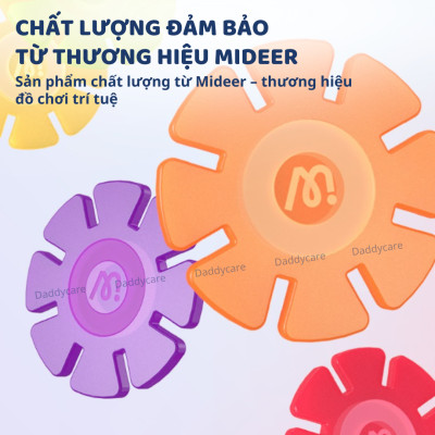 Bộ Lắp Ghép Cho Bé 3D Mideer Translucent Color Snowflake Blocks 200 Bông Tuyết Phát Triển Trí Tuệ