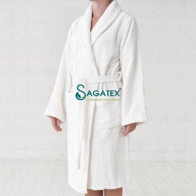 Áo Choàng Tắm Tổ Ong SAGATEX Kiểu Dáng Thanh Lịch Thấm Hút Tốt Cho Nam Và Nữ