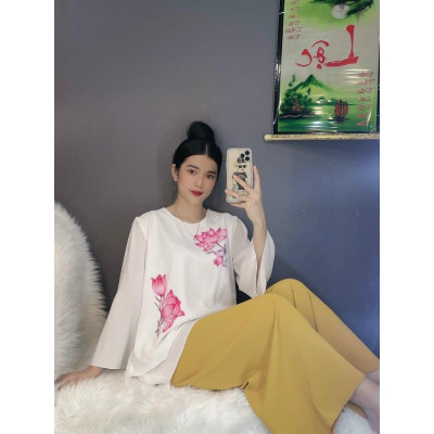 ĐỒ LAM ĐI CHÙA #Mã Freeship Xtra# Sen Lụa Tơ