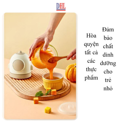 Máy xay ăn dặm 0.3L Mitomo MT-350 cho bé, công suất 200W, đa năng 6 lưỡi dao và cối thủy tinh - Hàng chính hãng
