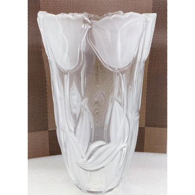 BÌNH CẮM HOA THỦY TINH HOA TULIP CAO 30CN
