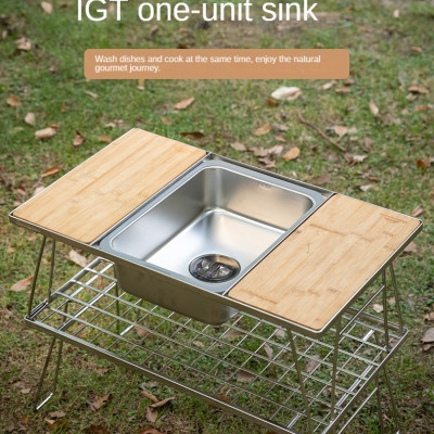 Chậu rửa inox dùng cho bàn IGT Campingmoon CK-26