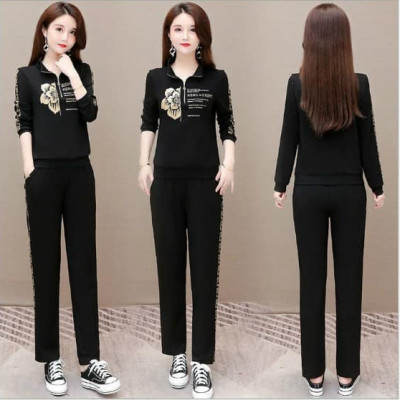 SET BỘ THỜI TRANG PHỐI HỌA TIẾT HOA MAI TAY DÀI