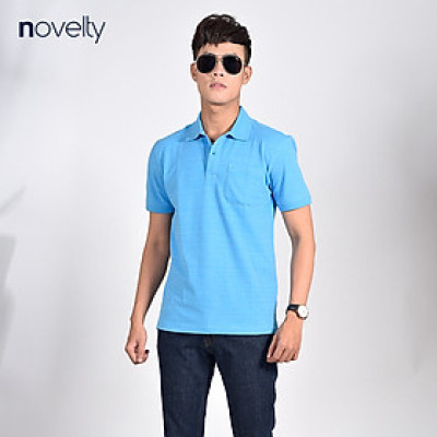 Áo thun Polo màu xanh yamaha có túi NOVELTY 181141N