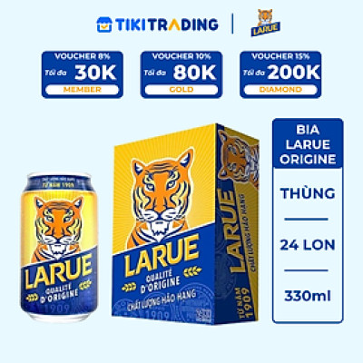 Thùng 24 Lon Bia Larue (330ml/lon)