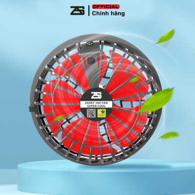 [Xả Kho, Giảm Giá] Bộ Phụ Kiện Áo Điều Hòa ZASKY Nhật Bản Cao Cấp, PIN 40.000mAh, Quạt 12V, Chạy 18-20 T`iếng, Có 8 Số Gió Màn Hình LED, BH 12 Tháng
