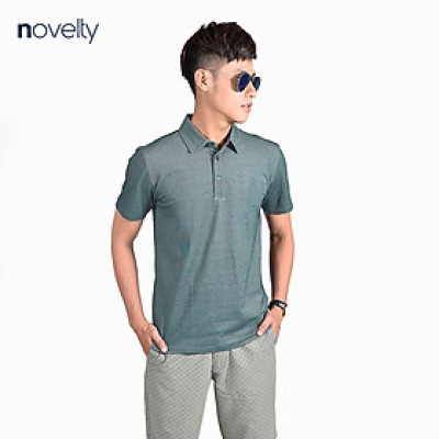 Áo thun nam Polo NOVELTY không túi kiểu dáng Melange 210104N