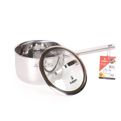 Quánh Inox 304 Đúc Liền Khối Kalpen Emer EM16 - 16Cm, Dung tích 1,5L, Dùng các dòng bếp...