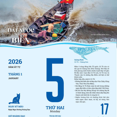LỊCH 2026 ĐẤT NƯỚC NHÌN TỪ BIỂN – NXB Chính Trị Quốc Gia Sự Thật