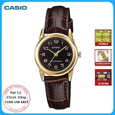 Đồng hồ nữ dây da Casio LTP-V001GL-1BUDF
