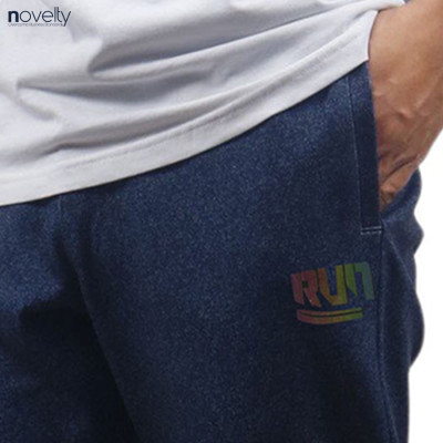 Quần jogger nam Novelty Regular fit họa tiết in phản quang Xanh đá NQGMMDMT3R230833Q
