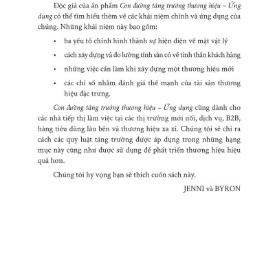 Sách - How Brands Grow - Con Đường Tăng Trưởng Thương Hiệu - Ứng Dụng