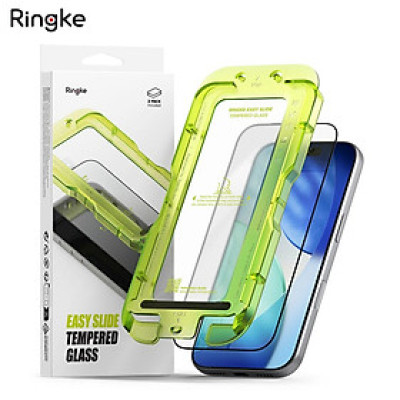 [Combo 2] Dán cường lực cho iPhone 17 Pro Max / 17 Pro / 17 / Air RINGKE Easy Slide Tempered Glass - Hàng Chính Hãng