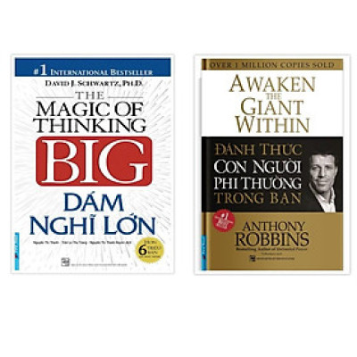Combo Dám Nghĩ Lớn (Bìa Cứng) + Đánh Thức Con Người Phi Thường Trong Bạn (Bìa Cứng) - Bản Quyền