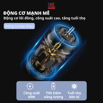 Quạt điện lửng Mitomo FCE-60HEV, công suất 60W mạnh mẽ, động cơ dây đồng - hàng chính hãng bảo hành 2 năm