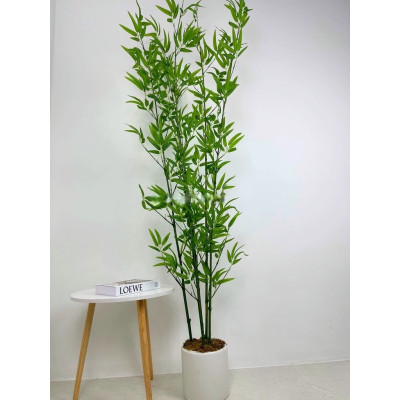 Chậu cây trúc quân tử giả - Size từ 120cm đến 200cm - Cây giả, hoa lụa Decor trang trí nhà cửa