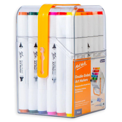 Bộ 36 Bút Lông Màu 2 Đầu - Mont Marte MMPM0077