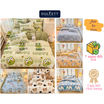 Set Bộ Vỏ Nỉ Nhung Tuyết Sữa 5D (15 Mẫu ) , Chất Nhung Mềm Êm, Giữ Ấm Tốt Cho Mùa Đông