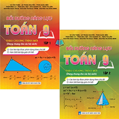 Sách - Bồi Dưỡng Năng Lực Toán 9 Tập 1 + Tập 2 (Biên Soạn Theo Chương Trình Mới)