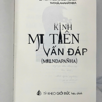 Sách Phật Giáo - Kinh Mi Tiên Vấn Đáp - Hòa Thượng Giới Nghiêm
