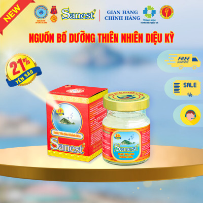  NEW [ Combo 20 lọ] Nước Yến sào Khánh Hòa Sanest 21% - Có đường