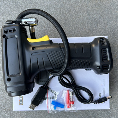 Máy bơm lốp cầm tay cho xe hơi, xe máy sạc pin không dây cầm tay dễ dàng tiện lợi đa năng (Tặng kèm quà ngẫu nhiên)