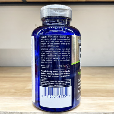 Thực phẩm bổ sung viên uống bổ Não - Focus Factor 180 viên của Mỹ  (mẫu mới nhất)