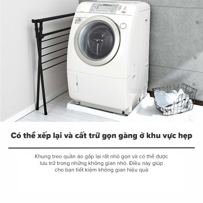 Giá Phơi Quần Áo Bằng Thép Không Gỉ PSBK-05 TENMA, Dễ Dàng Tháo Lắp, Dễ Dàng Gấp Gọn Và Điều Chỉnh