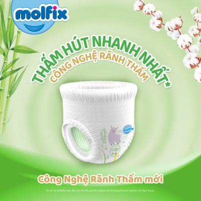 (MẪU MỚI CẢI TIẾN 2024) Tã/bỉm QUẦN Molfix Thổ Nhĩ Kỳ size XXL56+6