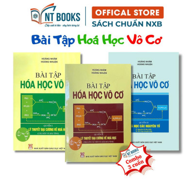 Sách - Combo 3 Cuốn - Bài Tập Hóa Học Vô Cơ - NXB Giáo Dục - HV