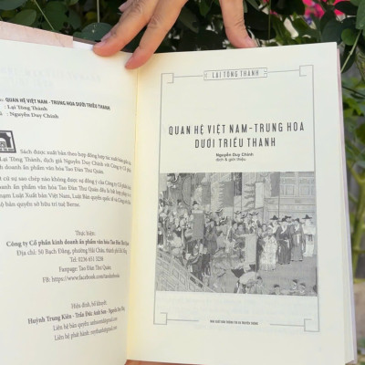 Quan hệ Việt Nam - Trung Hoa dưới triều Thanh (Bìa cứng)