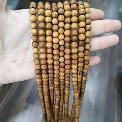 Chuỗi Vòng Tay , Chuỗi Niệm Phật  Hạt Gỗ Bách Xanh Gỗ Thơm + Tặng Hộp Gấm ( Mian .vn )