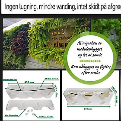 CHẬU MODULE TRỒNG RAU BAN CÔNG NHẬP KHẨU BỒ ĐÀO NHA (1 BỘ gồm 1 Module + Nắp đậy + 6 nút khóa)