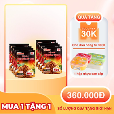 Combo 8 Gói Xốt Mì Ý Thịt Bằm Cay [TẶNG KÈM HỘP NHỰA CAO CẤP] Nisshin Seifun Welna