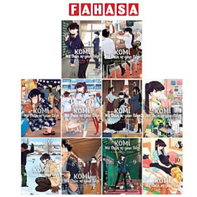 Sách - Combo Manga - Komi - Nữ Thần Sợ Giao Tiếp: Tập 1 - 10 (Bộ 10 Tập)
