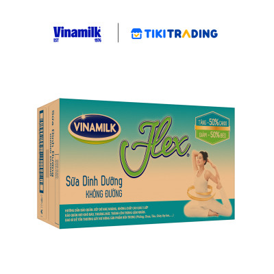 Thùng 12 Hộp Sữa tiệt trùng Flex không đường 1L